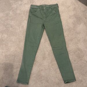 American Eagle - Next Level Stretch Green Jeans - Size 6